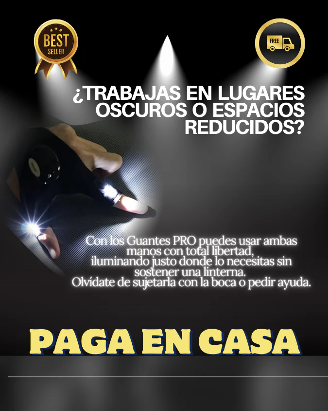Guantes Linterna PRO - Ilumina y Libera Tus Manos
