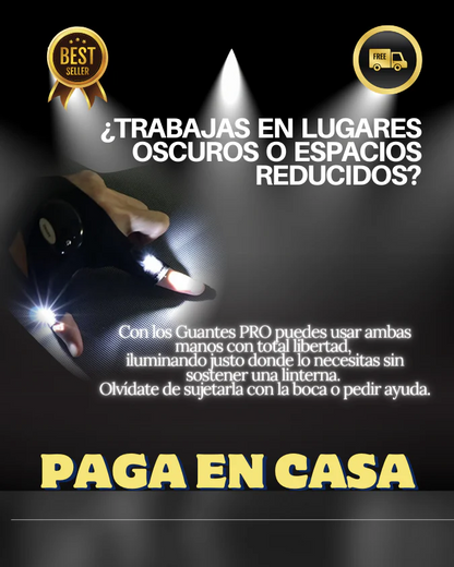 Guantes Linterna PRO - Ilumina y Libera Tus Manos