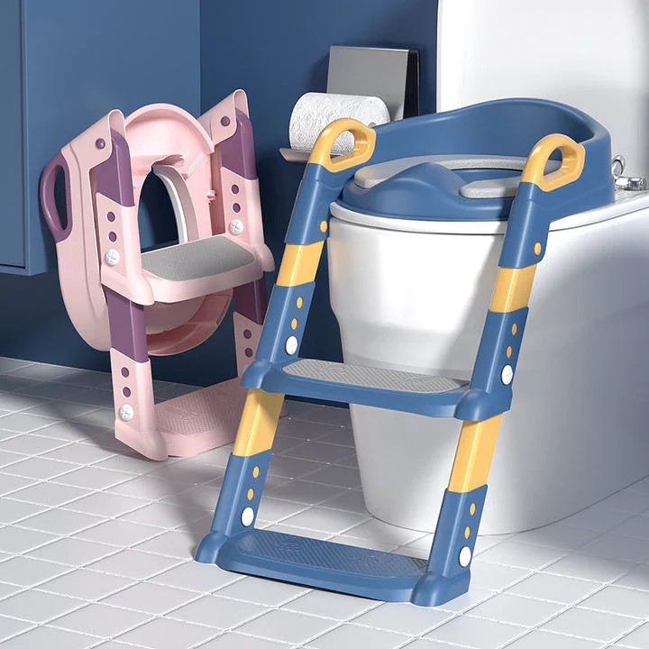 Asiento de Entrenamiento con Escalera: Facilita el Aprendizaje del Baño para tu Hijo🤩 🤩 | Baño para niños - (PAGO CONTRAENTREGA)