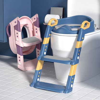Asiento de Entrenamiento con Escalera: Facilita el Aprendizaje del Baño para tu Hijo🤩 🤩 | Baño para niños - (PAGO CONTRAENTREGA)
