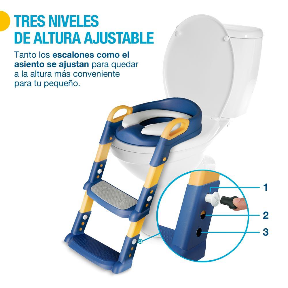 Asiento de Entrenamiento con Escalera: Facilita el Aprendizaje del Baño para tu Hijo🤩 🤩 | Baño para niños - (PAGO CONTRAENTREGA)